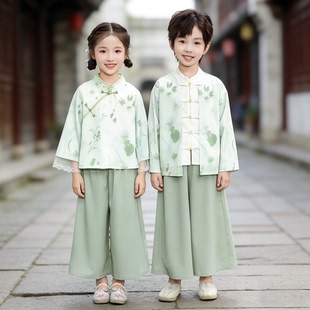 民族风 六一国学服古风帅气唐装 汉服男童春秋2026新款 女童儿童古装