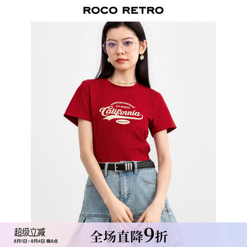 ROCO原创California印花短袖t恤