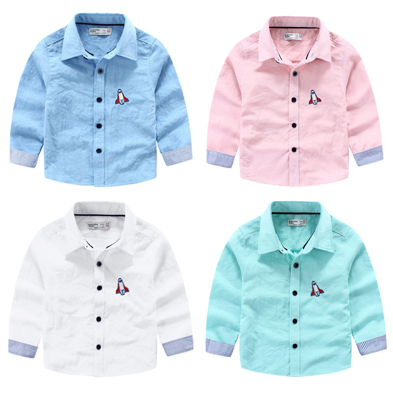 Chemise garcon à manche longue - Ref 2082156 Image 1