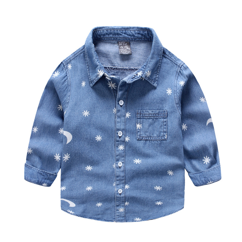 Chemise garcon à manche longue en toile - Ref 2082208 Image 1