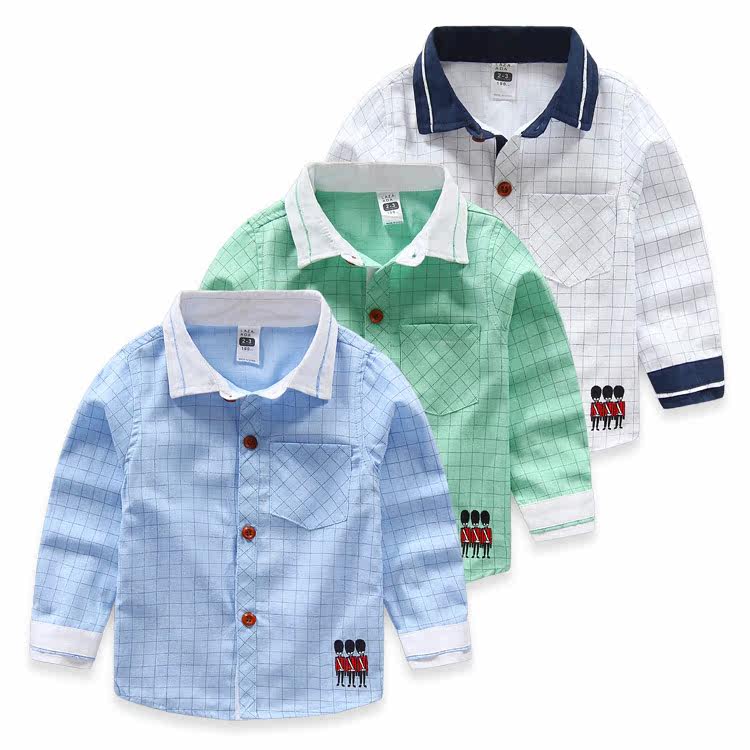 Chemise garcon à manche longue - Ref 2082163 Image 1