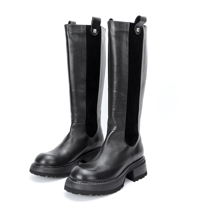 骑士靴厚底粗跟高筒靴秋冬百搭
