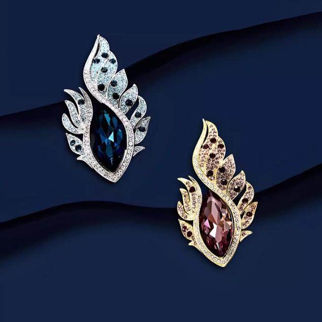 欧美复古凤羽胸针奢华高档男女西装礼服个性水晶别针春夏开衫配饰,饰品/流行首饰/时尚饰品新,胸针,淘宝优惠券,粉丝福利购,淘宝优惠卷