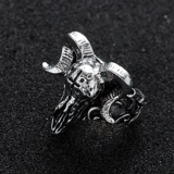 Кольцо черепа овец кандидат ада злой тотем сатановый уголок мужчина и выпускник женского европейского и американского панка ветер