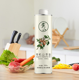 压榨一级有机山茶油500ml 黄山 1安徽特产食用油丹霞岩区系列