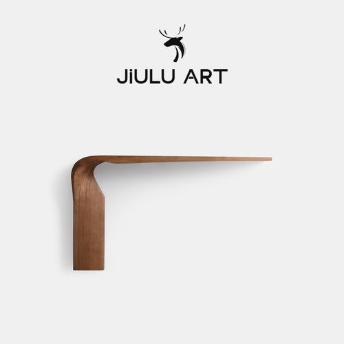 现代极简入户玄关台高档实木条案