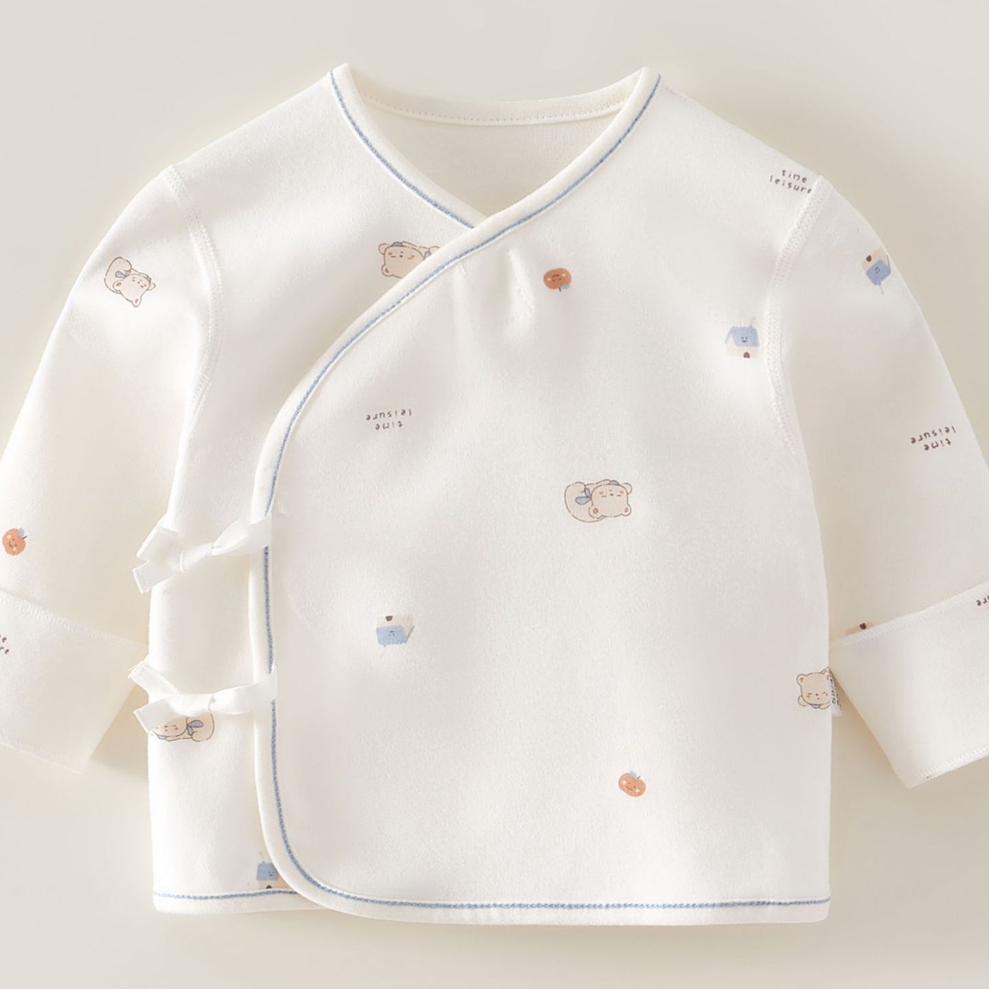 初生婴儿半背衣0-3个月新生儿男女宝宝纯棉a类和尚服上衣春秋无骨