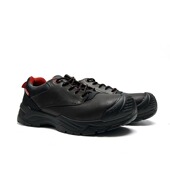 防砸防刺钢头工作鞋 外贸户外头层牛皮低帮防水防滑耐磨男士 劳保鞋