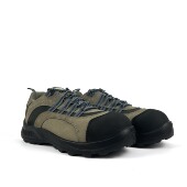 外贸户外透气低帮牛皮登山徒步鞋 防砸防刺防滑钢头安全工作劳保鞋