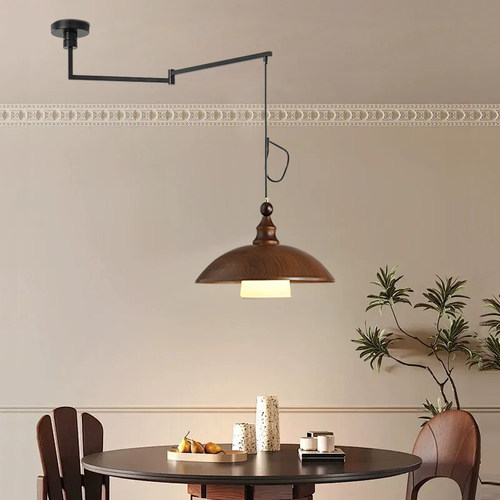 2025新款摇臂复古中古风餐厅吊灯