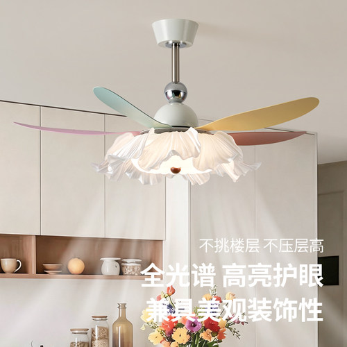 2026新款中古风变频餐厅风扇吊灯