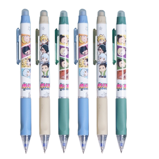 得力火影忍者可擦中性笔小学生魔力热可易热敏可擦黑色晶蓝色水笔笔芯0.5全针管3-5年级学生能擦掉干净摩磨笔