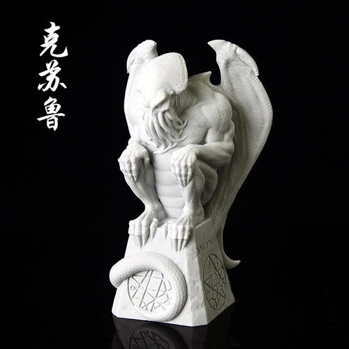 魔王克苏鲁神话 GK手办模型 章鱼旧日支配者树脂雕像白模鱼缸造景