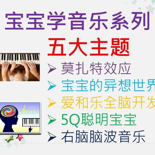 宝宝学音乐早教胎教系列mp3音频异想世界全脑右脑开发莫扎特效应a