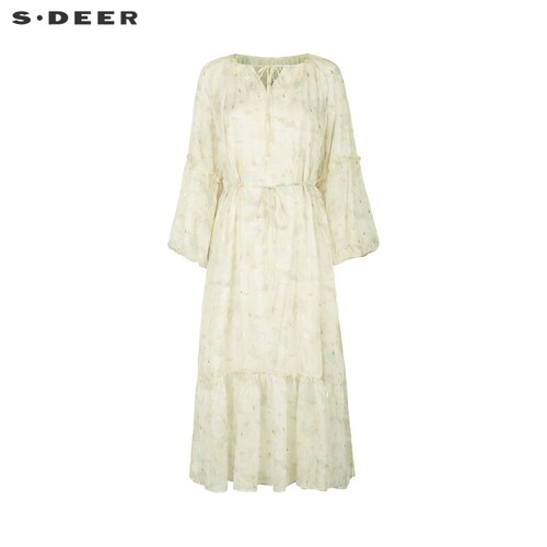 【甜甜粉丝专享】田园风碎花收腰网纱两件套连衣裙S243Z1209