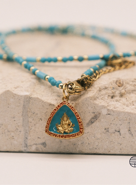 万物三千松石烧蓝工艺礼品手链