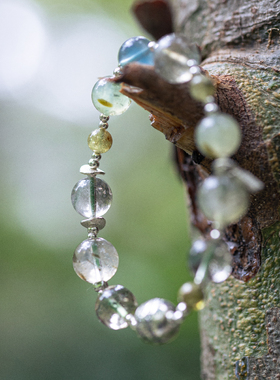 绿度母心咒绿幽灵多宝手串 | 万物叁仟