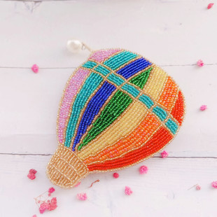 手工珠子创意迷你串珠包零钱包女硬币儿童钱包热气球珠珠包包钱袋