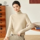 女100%山羊绒秋冬高领双股加厚简约百搭毛衣PS 帕什 羊绒衫