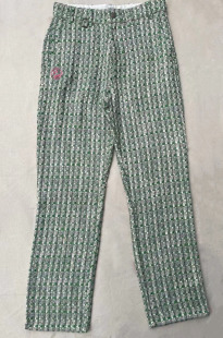 贾克斯丁比伯款 Dre一件捡漏款 笑脸小香风绿色长裤 款 早期经典