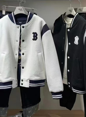 MLB儿童外套国内专柜25新男女童经典百搭暗纹老花棒球服7AJPM0151