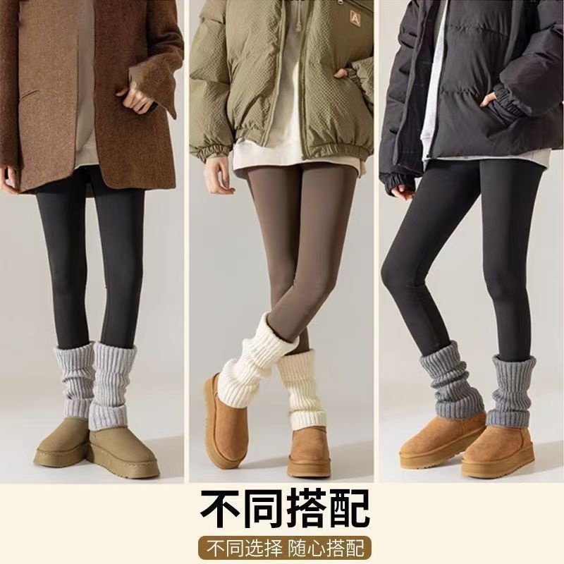 针织雪地袜套秋冬显瘦显高堆堆jk袜子百搭加厚保暖小腿堆堆袜套