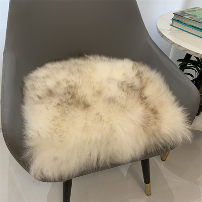 纯羊毛坐垫椅垫真皮毛厚皮毛一体