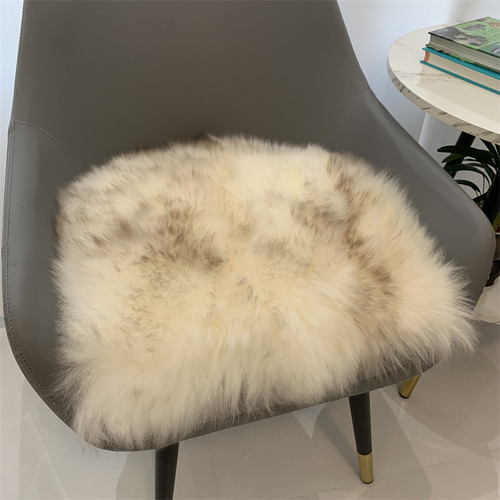 纯羊毛坐垫椅垫真皮毛厚皮毛一体