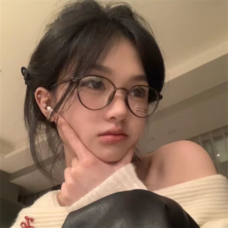 超轻圆框小脸近视时尚韩潮版眼镜可配度数防蓝光平光眼睛素颜神器