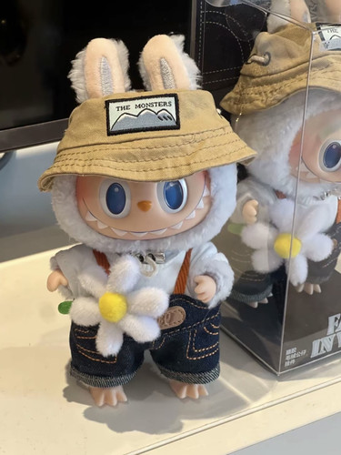 正品POPMART泡泡玛特拉布布春天野在家搪胶毛绒公仔玩偶挂件礼物