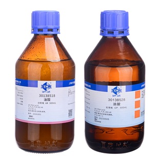 沪试油酸化学试剂 化学纯 CP 500mL/瓶 实验室用油酸国药30138528