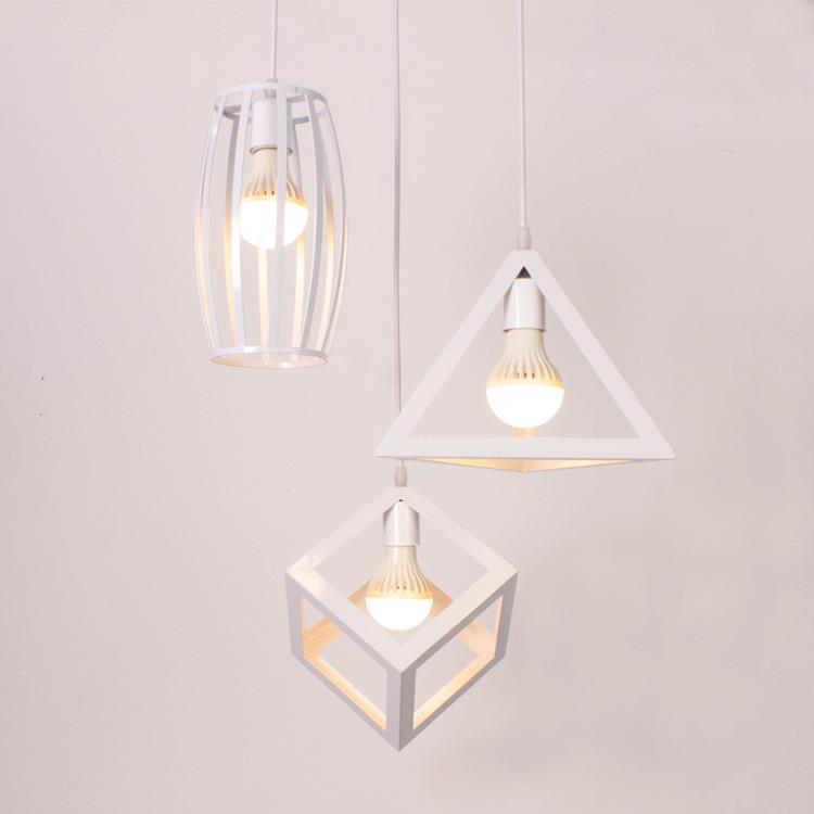 复古餐厅吊灯几何酒吧台吊灯单头咖啡店工业风异形铁艺吊灯