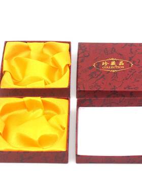 首饰盒红色手链包装盒复古诗文佛珠手串纸盒吊坠手镯盒 礼盒