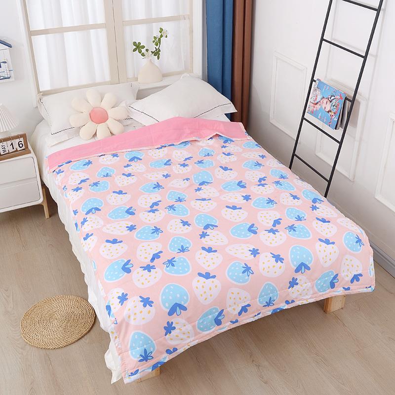 新款水洗棉空调被夏凉被小清新夏季被子可水洗礼品薄款类被子