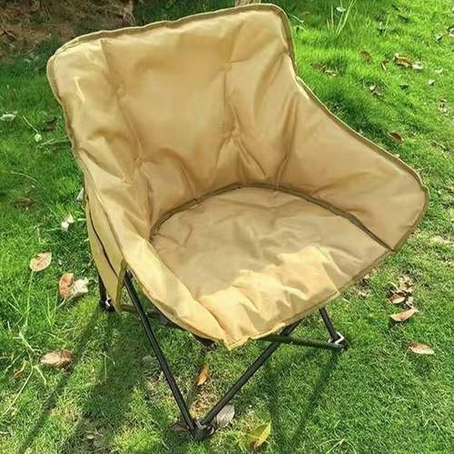 户外折叠月亮椅便携式高背野营休闲椅子厂家直供旅行折叠用品