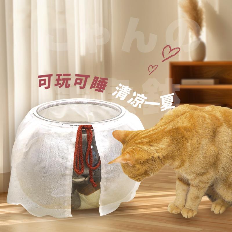 太空舱透明猫窝亚克力大空间不粘毛易打理半封闭透气猫窝四季通用