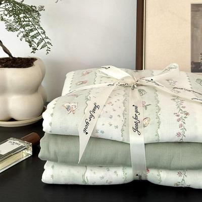 2024新款A类母婴级全棉纯棉双层纱四件套学生儿童宿舍三件套被套3