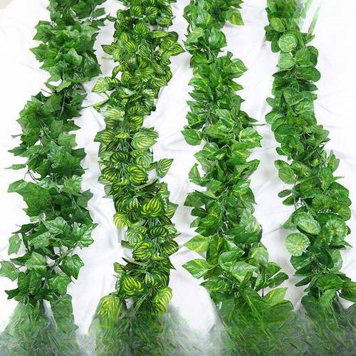 仿真藤条葡萄叶装饰假花藤蔓管道缠绕花藤绿植物吊顶树叶塑料绿叶