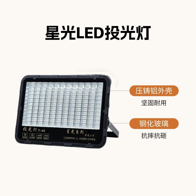 LED泛光灯led星光投光灯防水IP65户外照明工地广场大功率300W400W