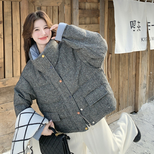 25年冬50绒撞色立领彩点羽绒服RF2C289-25108-P280-K410图片