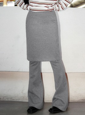 zopiclone巨推！炒鸡显瘦的假两件设计款包臀喇叭屁帘裤裙