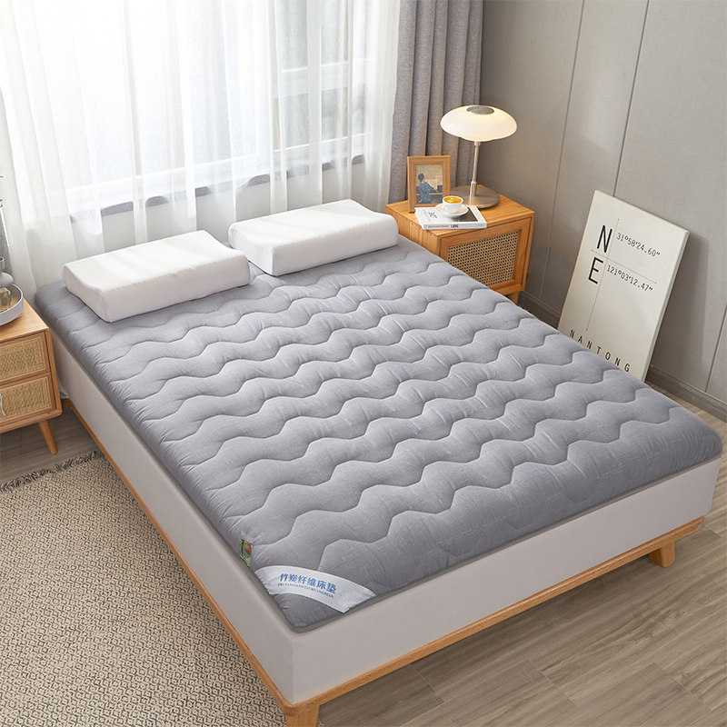 竹炭三明治加厚防滑床垫 床褥榻榻米垫寝室宿舍单人厚垫8公分垫子