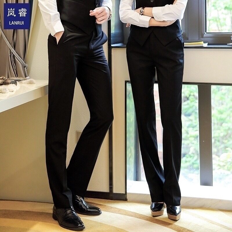 西裤女职业正装裤直筒工作长裤工装银行工作服裤子男女同款西装裤