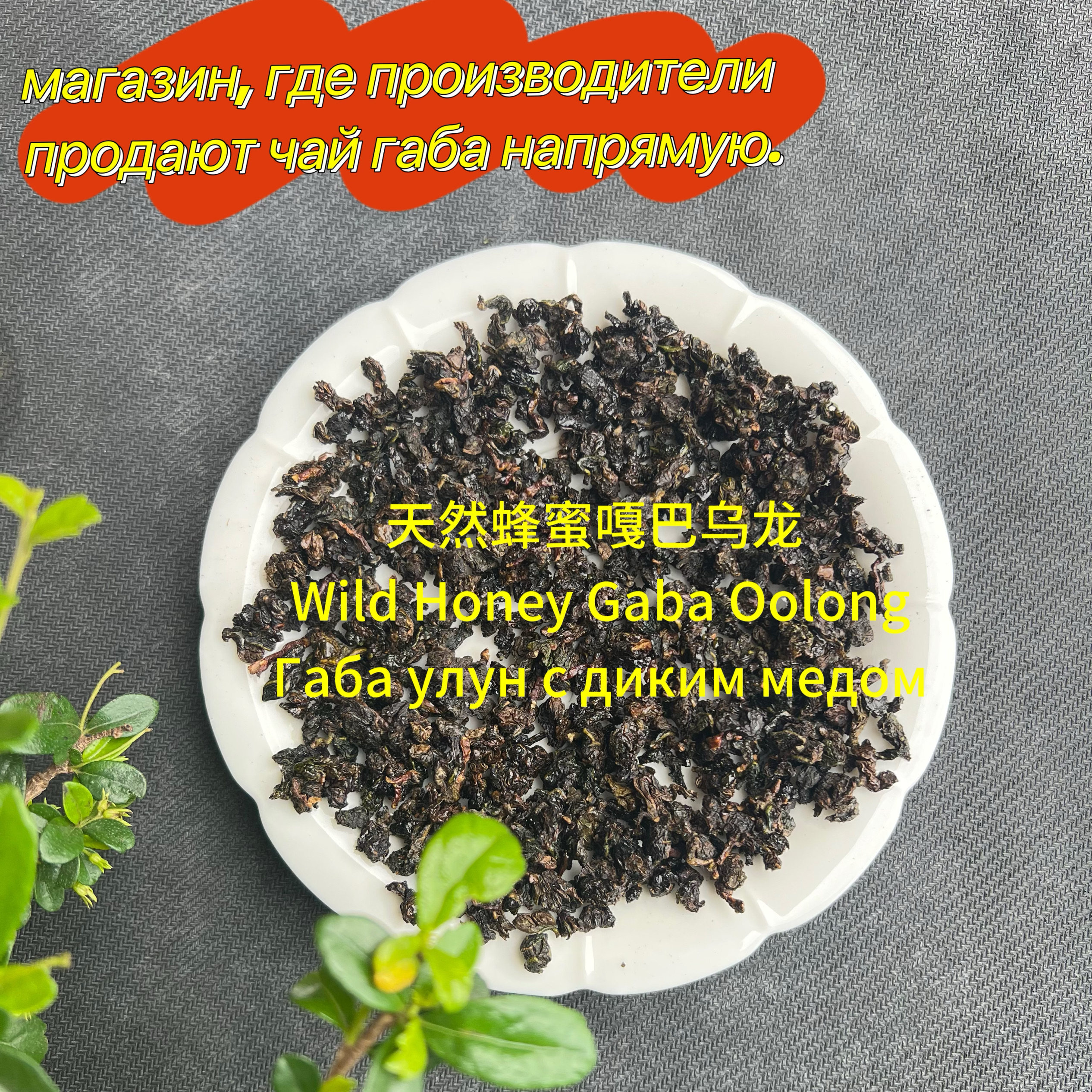 天然蜂蜜嘎巴乌龙  Габа улун с диким медом