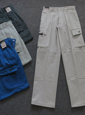 外贸男士户外裤工装裤休闲裤长裤65%涤纶35%棉面料厚实43302瑕疵