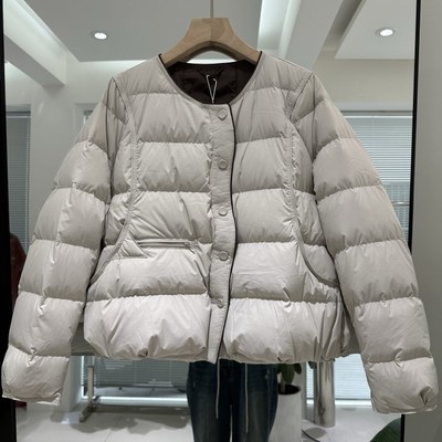 轻奢文艺女士轻薄羽绒服冬季2024