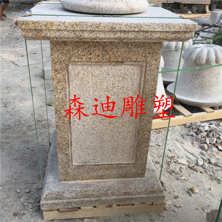 石雕大门口柱子花岗岩门套石头大门柱墩别墅门垛装饰摆件可定制
