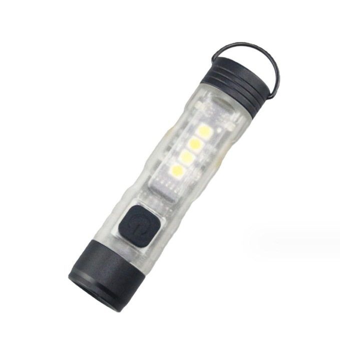 户外Workshop强光手电筒充电磁吸挂钩露营帐篷灯LED钥匙扣手电筒