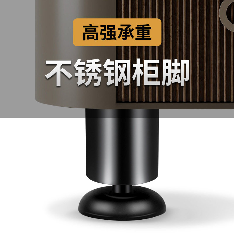 加厚不锈钢柜脚免打孔家用沙发茶几电视床支撑脚家具橱柜脚调整脚