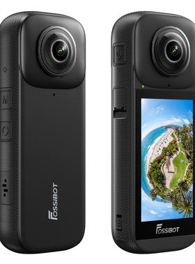 FOSSiBOT FC360全景双目户外运动IP68防水智能相机防抖分屏录像